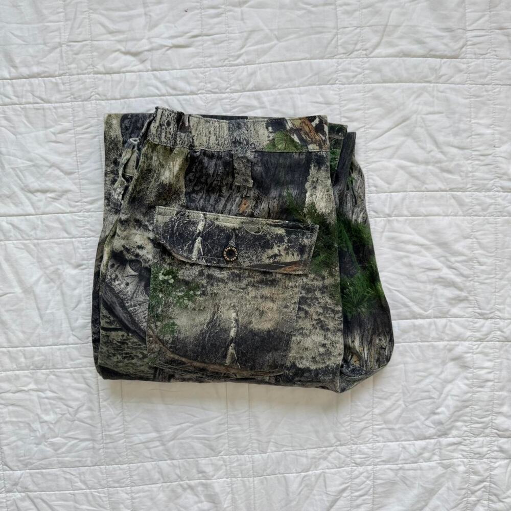 mossy oak relaxed camo cargo hunting pants sz M gorpcore outdoors streetwear
